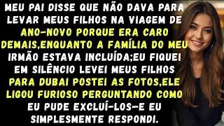 Meu pai excluiu meus filhos das férias. Eu os levei para Dubai — a ligação dele não teve preço.