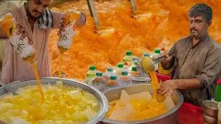 SLICE MILK SHAKE | Refreshing Crushed ICE SLICE JUICE | Summer Street Drink Slice Doodh Soda