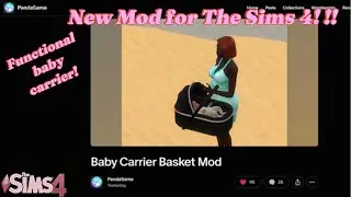 The Sims 4 Functional Newborn carrier by PandaSama!#sims4mod #sims4 #pcgaming #sims4gameplay #gaming