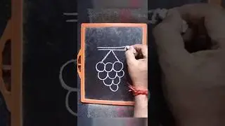 How to draw Grapes 🍇 | Grapes Drawing Easy for Beginners #shorts #grape #drawing