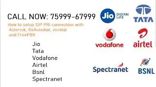 Setup SIP trunk from Tata, Airtel, Vodafone, Jio, Spectranet and BSNL