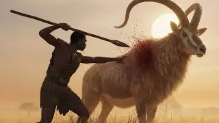 Life 5.3 Million Years Ago | Giant Prehistoric Antelope Hunt by Primitive Humans