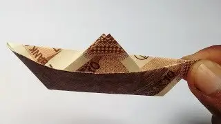 How To Make Boat with NEW 10 rupees Note | crushing machin Origami