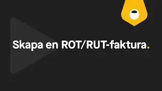 Fakturera med ROT/RUT-avdrag i BL Fakturering