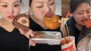 EATING SO MUCH WITH HOT FOOD CHALLENGE, ASMR & MUKBANG WITH SOUND #ah11asmr #food #asmr #mukbang