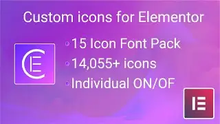 How to use skyboot custom icons for elementor | Custom Elementor Icons Library