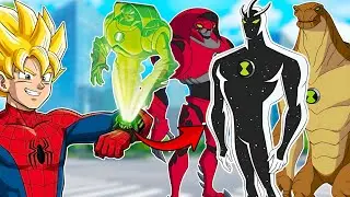 Spider Fuser Fan😳Tries ULTRA Realistic Ben 10 GALVAN🔥For The FIRST Time!