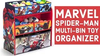 Marvel Spider-Man Multi-Bin Toy Organizer set-up