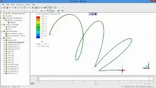 Large deflection of a coil spring in Mecway 2.0