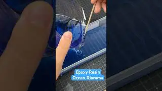 How to make epoxy resin water Diorama for the Supermarine Spitfire Mk.Vb scale model plane Diorama