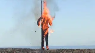 Greeks celebrate Orthodox Easter by burning effigy of Judas