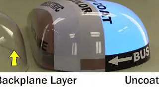 Cutaway View Inside LumiLor&rsquo;s light Emitting Coating
