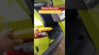 Skoda Elroq RS Banana Safety Test. #skoda #skodaelroq ##safetytest #shorts #fyp #electric