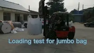 Loading test for jumbo bag FIBC big bag bulk bag