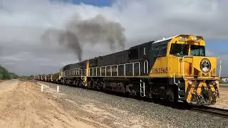 IMG 1717 DR1565/ DR1564 on 2RT4 loaded rail train to Tenindewa at Kojarena on 28 February 2022.