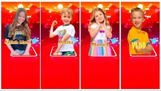 Salish and matt coffin dance🆚Nikita🆚Diana🆚Vlad coffin dance tiles hop edm rush game 🎮 who is best !