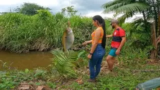 Pescaria de PIABA (Lambari) Deu um Frito DELICIOSO.