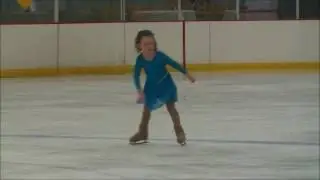 Aubrie ice skating to Splish Splash, 5 years old 1st place Gold medalist. Aubrie Hayes