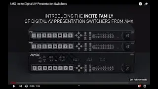 AMX Incite Digital AV Presentation Switchers