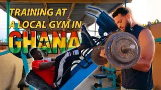 TRAINING AT A LOCAL GYM IN GHANA 🇬🇭 | MEETING TRAINER DAVID