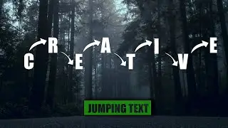 Jumping text effect on adobe premiere pro tutorial / text effect /loading effect premier