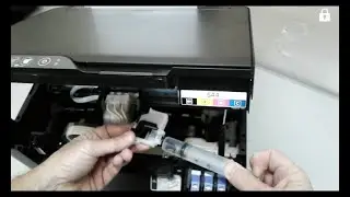 Como retirar o ar da impressora Epson L3250 quando não sai o azul na impressão