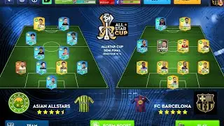 DLS 26 Gameplay| Game 20: Barcelona vs Asian Allstars
