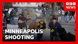 Protests held in Minneapolis after woman shot dead by US immigration agent | BBC News