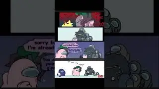 Among Us Com&iacute;c Dark Grey x baby Pink #bonito #amongus #comics :3