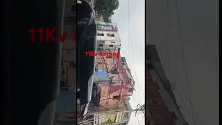Epdcl Road crossing 11Kv removing#vizag #ugc #work #emergency #construction #electrical #subscribe