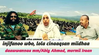 Injifannoo wbo, lola cinaaqsan, daawwannaa mm/Abiy Ahmad, mormii iraan,   January 11, 2026