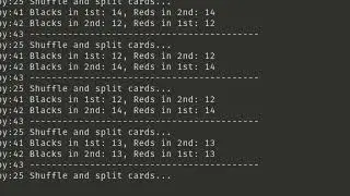 Python Proof of Splitting a Deck of Cards