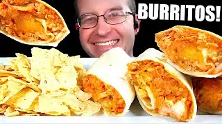 ASMR CHICKEN BURRITO MUKBANG EATING SOUNDS