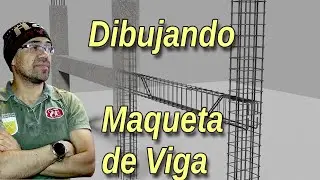 Tutorial de dibujo de maqueta de vigas y columnas en BLENDER