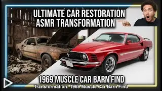 Ultimate Car Restoration ASMR Transformation: 1969 Muscle Car Barn Find