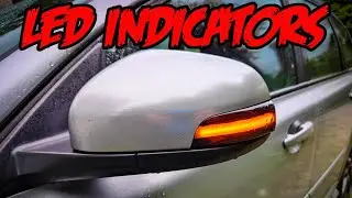 Fitting LED sequential indicators to a Volvo V50