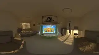 360 VR render 3D Max 2017 Corona 