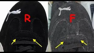Puma speedcat  real vs fake review. How to spot fake Puma speedcat sparco trainers footwear