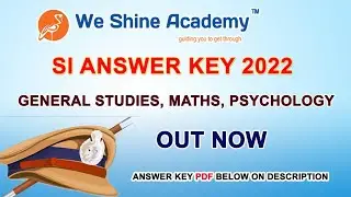 Sub Inspector S I ANSWER KEY 2022 #subinspectoranswerkey2022 #sianswerkey