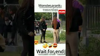 prank on cute girl ❣️|| sam khan short video !! monster prank __4 #prank #samkhan #shorts