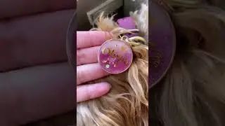 Each personalized pet id tag is a work of art! #shorts #resin