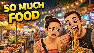 Trying ALL the SNACKS | Pai Night Market | Budget Travel, Thailand | Shopping & Eating | Street Food