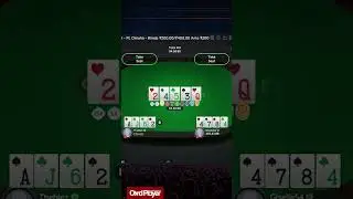 Giselle54 BLUFFS WITH A SET versus Jared Bleznick #highstakespoker #potlimitomaha #pokerplayers