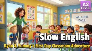 First Day at School | Classroom Conversation | Easy English Listening Story (A1 Level)