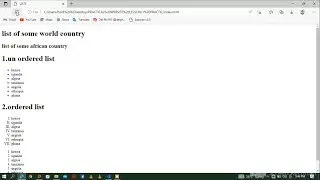 Learn HTML List For Beginners With Ordered List and Unordered List