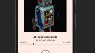 Audio book mobile application concept for Neurosensum