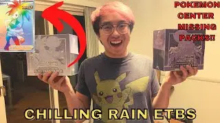 Opening Both POKEMON CENTER Chilling Reign Elite Trainer Boxes! [ERROR BOX EDITION]