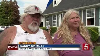 Dog saves family from house fire