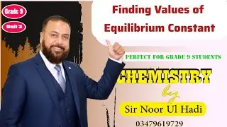 Finding values of equilibrium constants.
