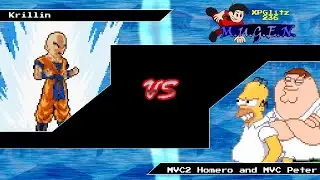 MUGEN Krillin (Me) Vs MVC2 Homero and MVC Peter (AI)